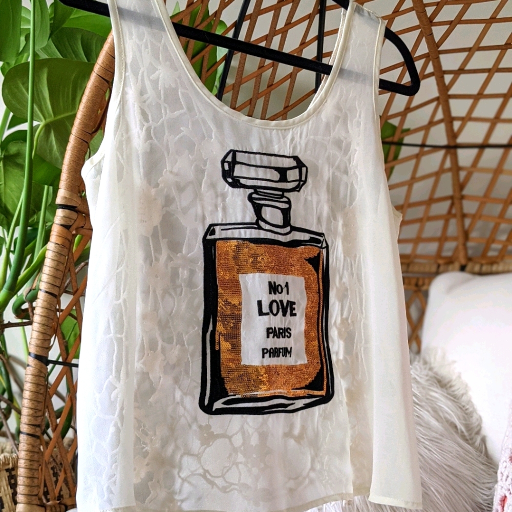 Boho crochet Cami.